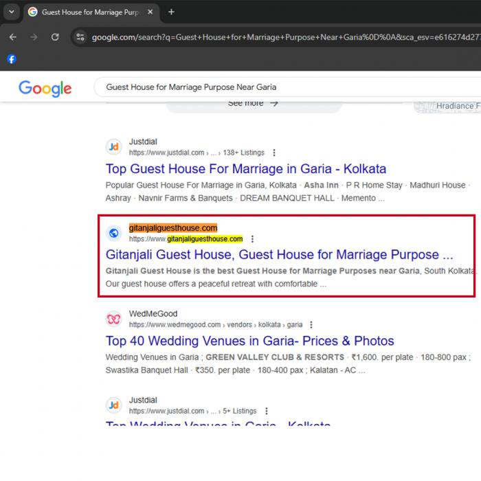 Guest House for Marriage Purpose Near Garia
